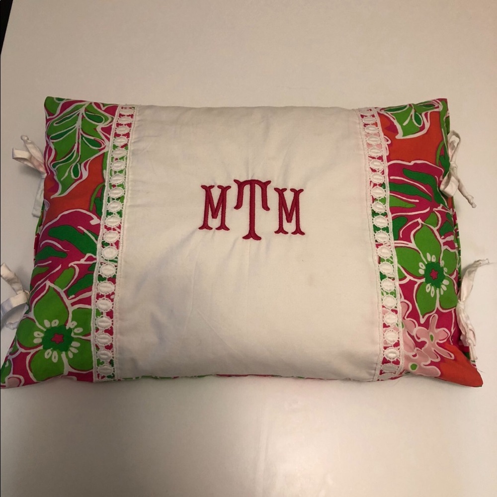 Lilly Pulitzer MTM Initial Pillow